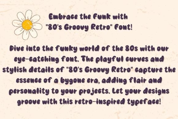 80s Groovy Retro Font - Preview 2