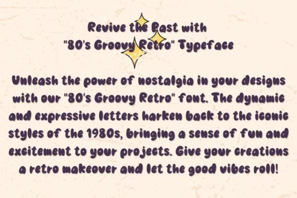 80s Groovy Retro Font - Preview 3