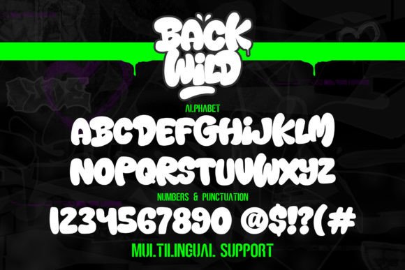 Back Wild Font - Preview 1