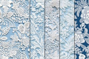 Blue Lace Paper Pack Graphic by clipheartcreations · Creative Fabrica