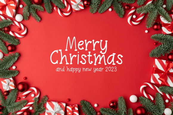 Candy Cane Font - Preview 1