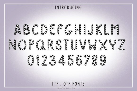 Candy Cane Font - Preview 1