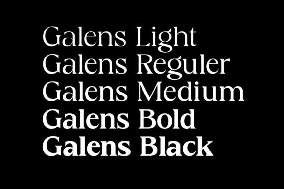Galens Font - Preview 1