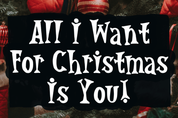 Gothic Christmas Font PNG with transparent background - Preview 1
