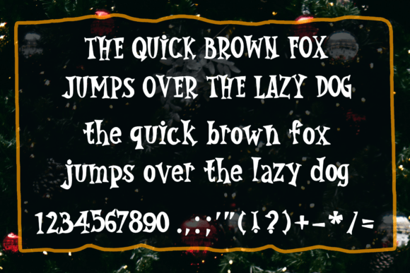 Gothic Christmas Font PNG with transparent background - Preview 3