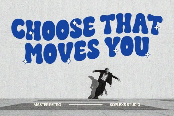 Master Retro Font PNG with transparent background - Preview 4