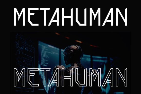 Mecha Corps Font PNG with transparent background - Preview 1