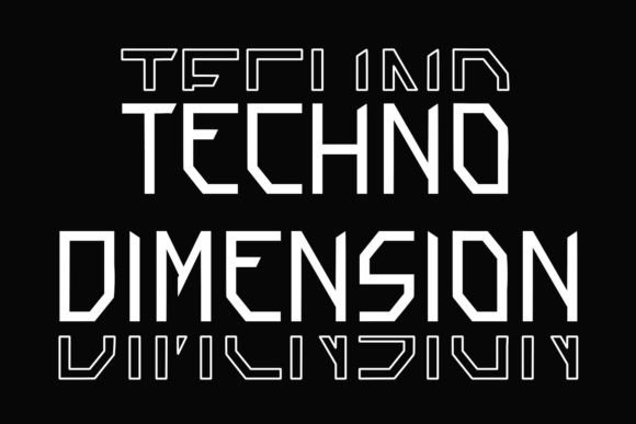 Mecha Corps Font PNG with transparent background - Preview 3