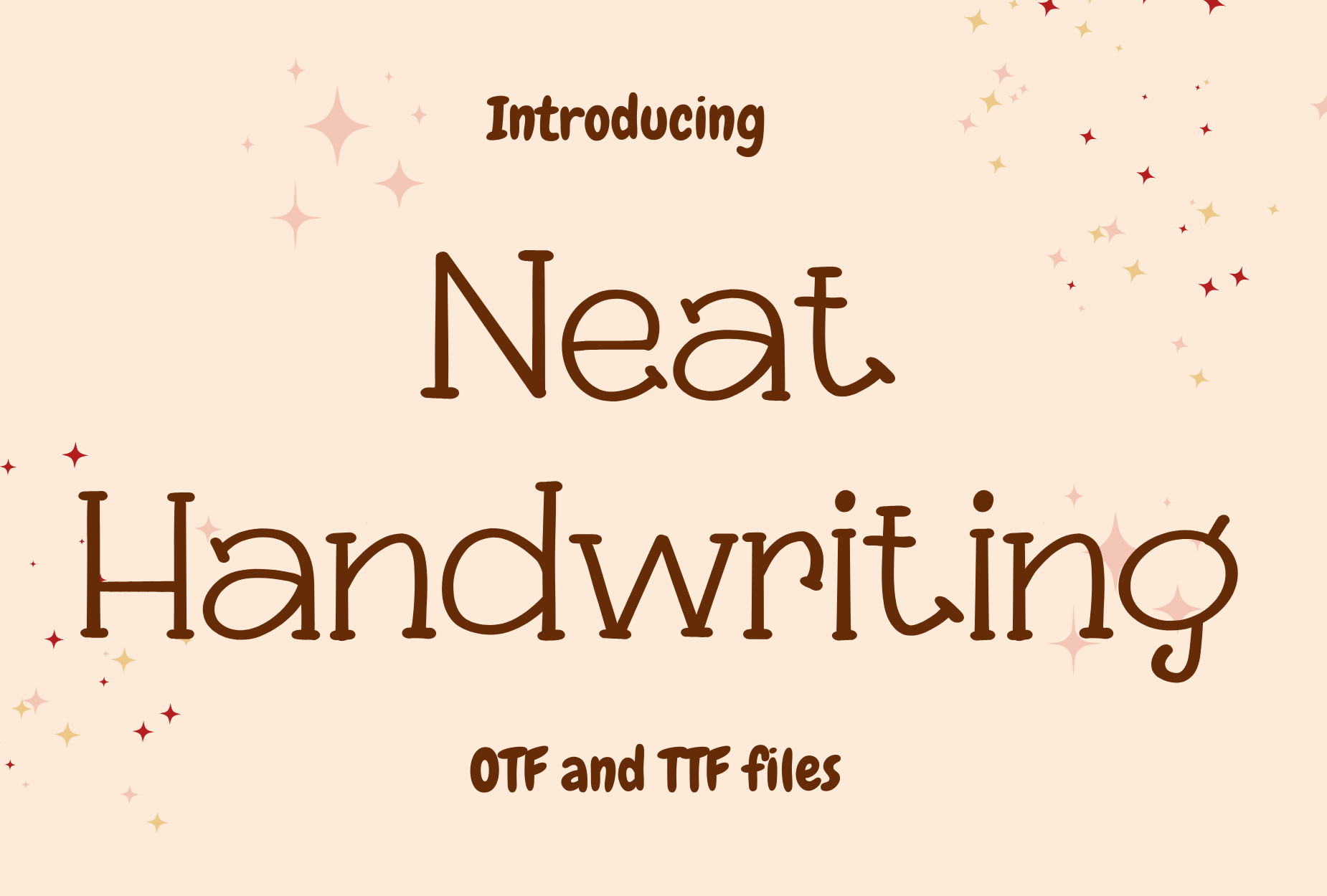 Neat Handwriting — orderly upright handwriting font by Candygirl Art