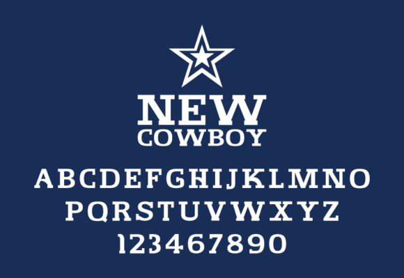 New Cowboy Font PNG with transparent background - Preview 2
