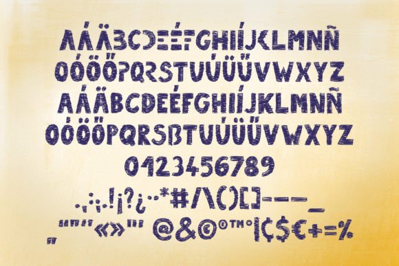 Scribulous Font PNG with transparent background - Preview 5