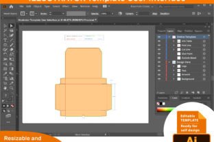 Shallow Box Dieline Template Graphic by DesignConcept · Creative Fabrica