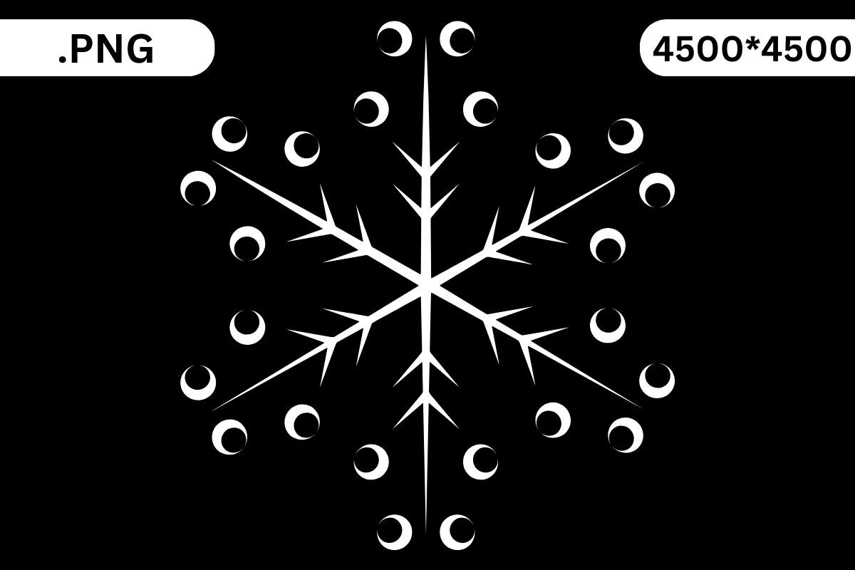 Computer Graphic Snowflake Snowflake Graphic by NyDesign · Creative Fabrica