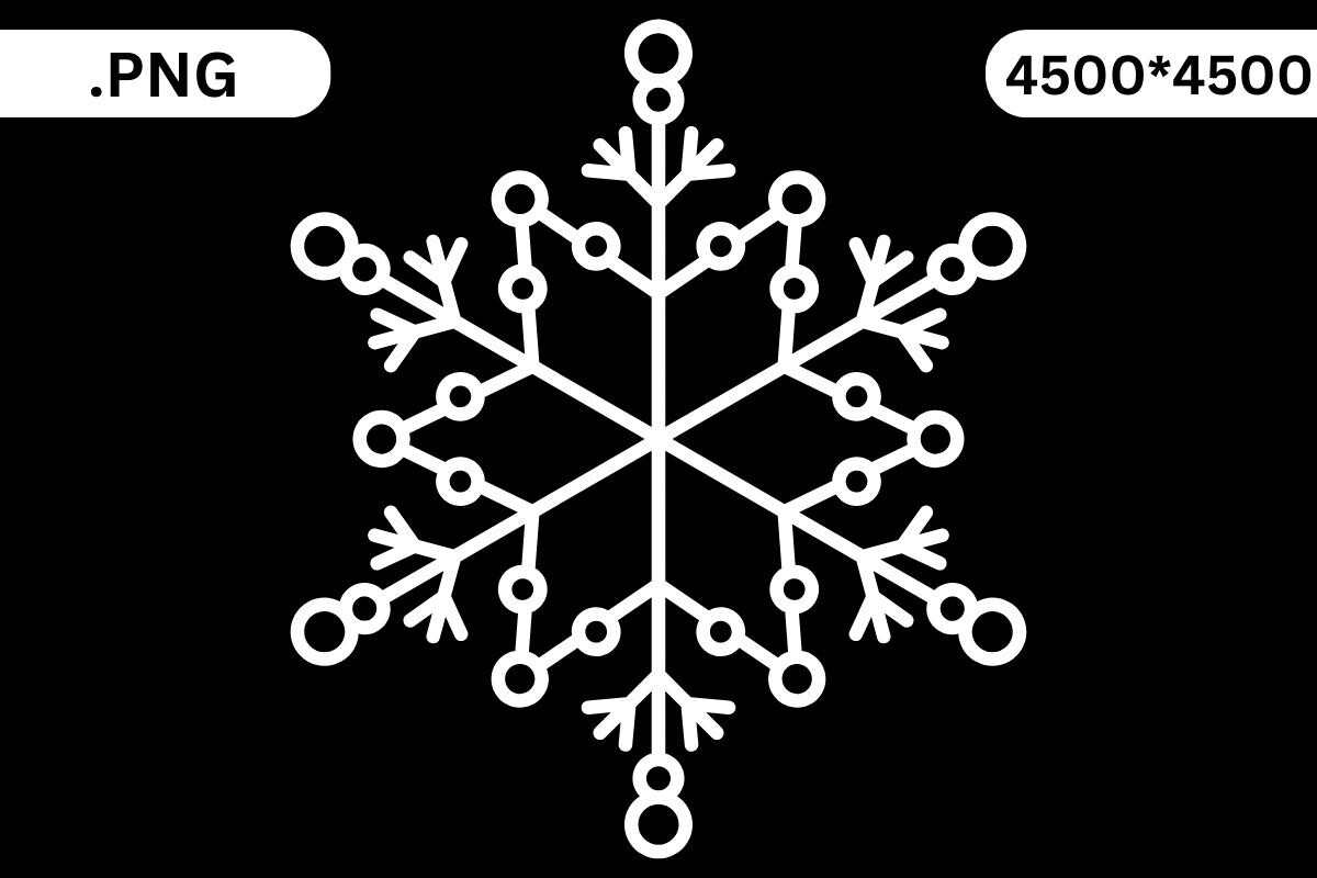 Computer Graphic Snowflake Snowflake Graphic by NyDesign · Creative Fabrica