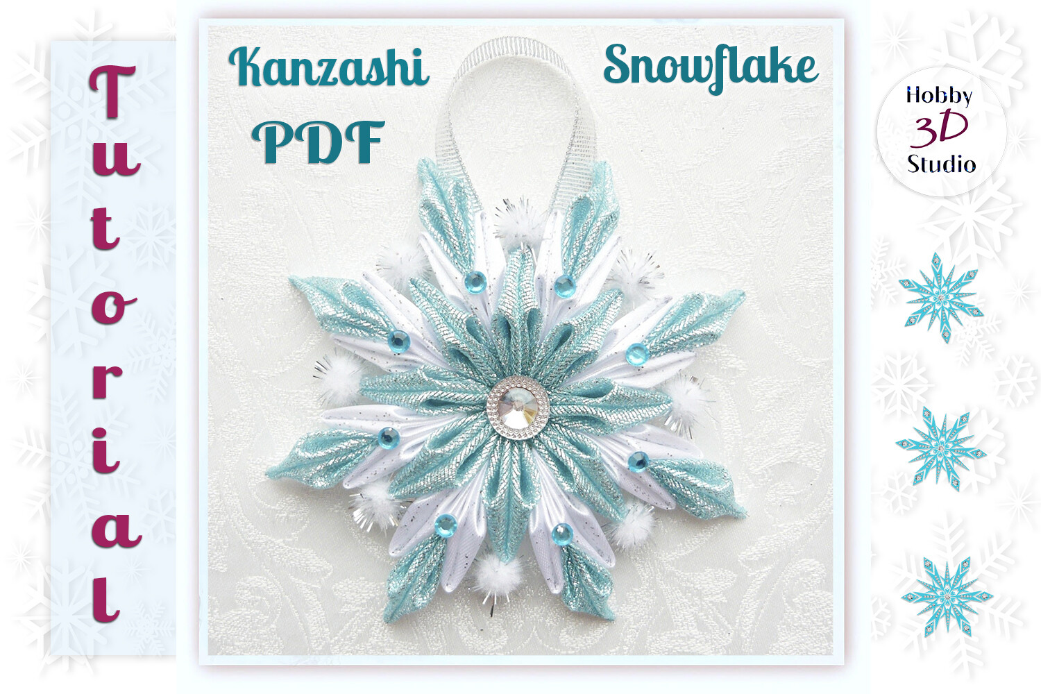 Snowflake Kanzashi Tutorial PDF
