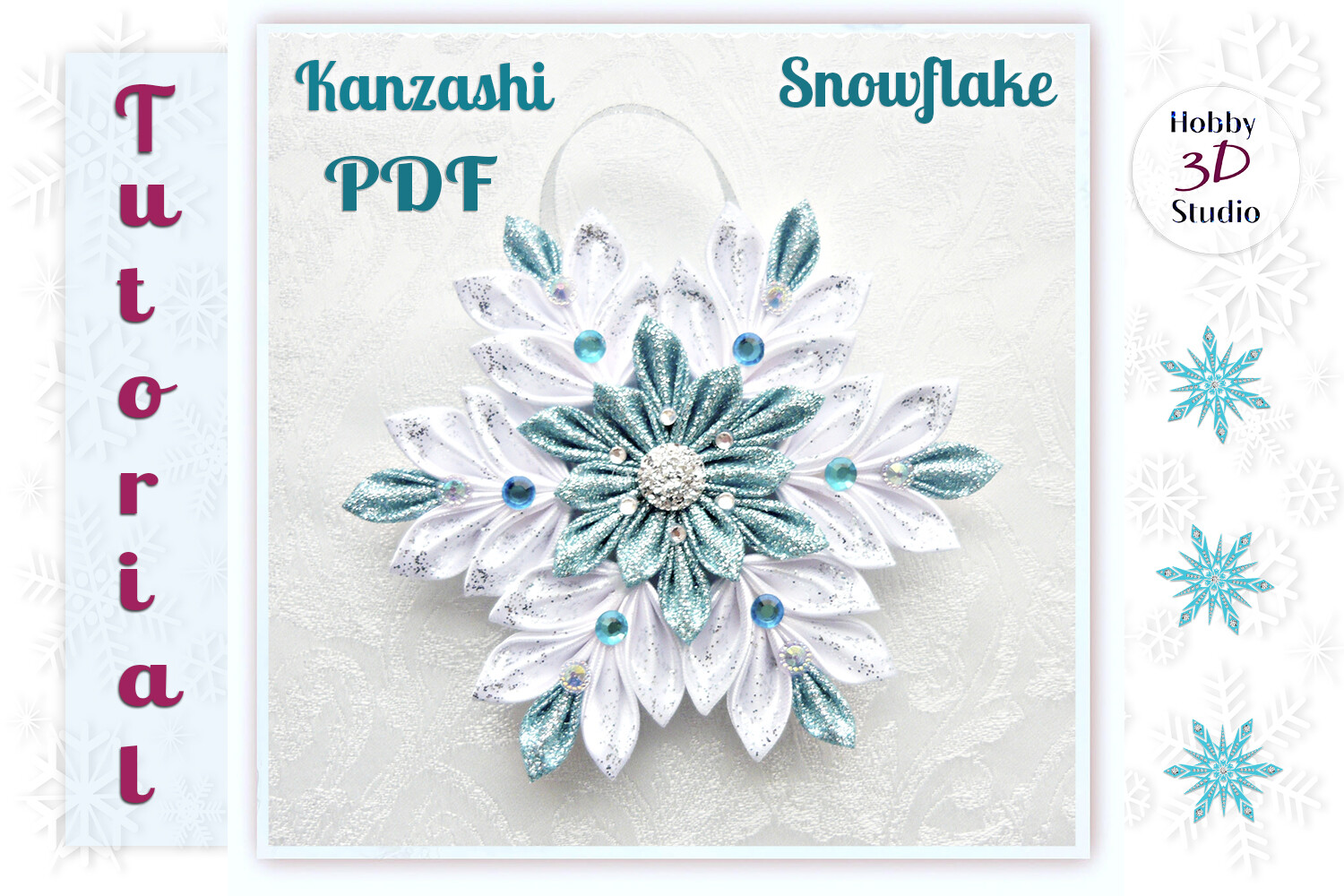 Snowflake Kanzashi Tutorial PDF