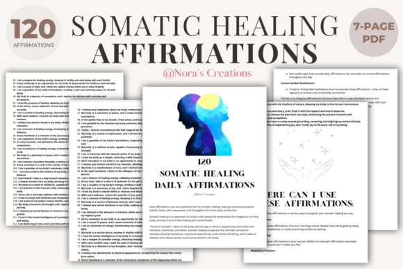 120 Somatic Healing Affirmations Pack
