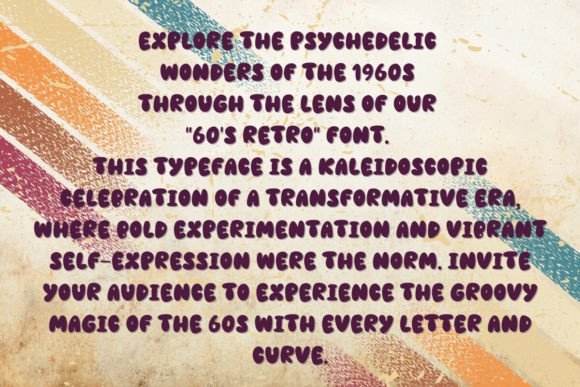 60’s Retro Font - Preview 1