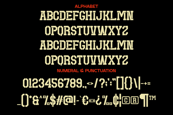 Bandex Font PNG with transparent background - Preview 4