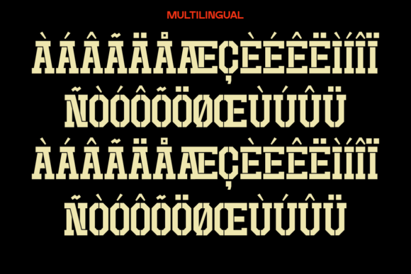 Bandex Font PNG with transparent background - Preview 5