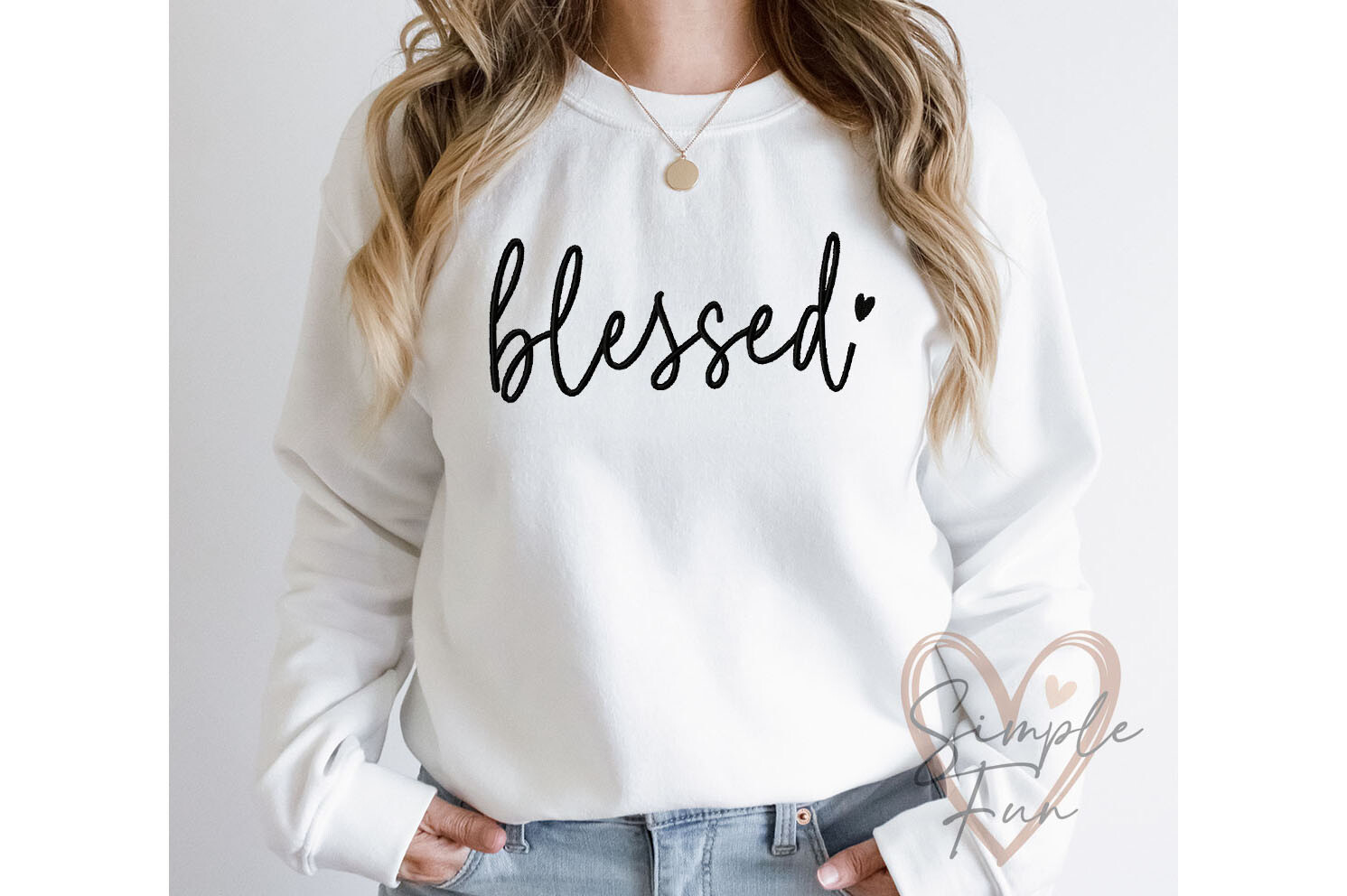 Blessed Machine Embroidery Design