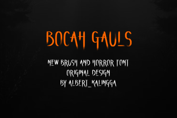 Bocah Gauls Font PNG with transparent background - Preview 3