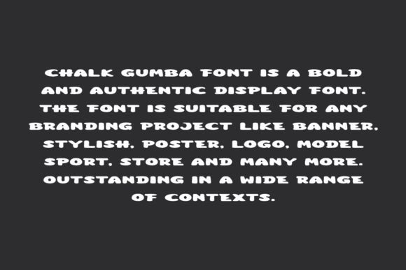 Chalk Gumba Font PNG with transparent background - Preview 3