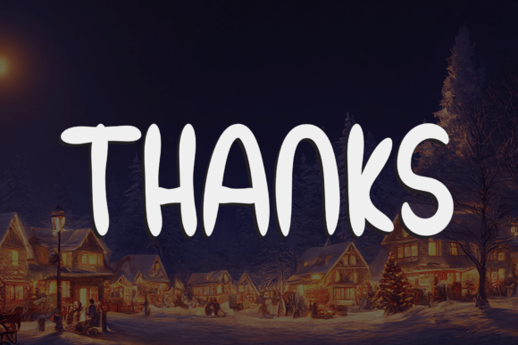 Christmas Village Font PNG with transparent background - Preview 6