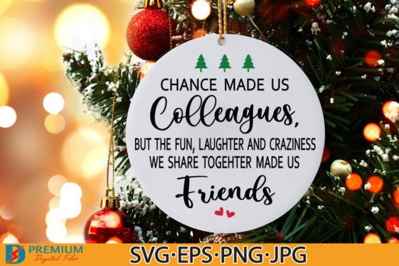 Colleagues Ornament SVG, Christmas Gift