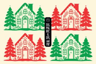 Cricutcut Christmas House SVG Bundle · Creative Fabrica