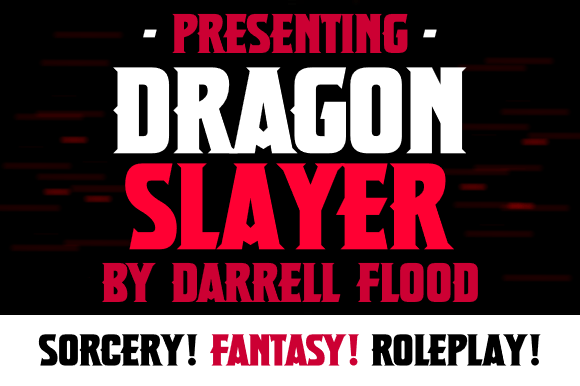 Dragon Slayer Fontes de Exibição Fonte Por Dadiomouse