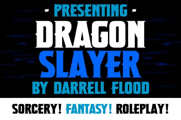 Dragon Slayer Font PNG with transparent background - Preview 1