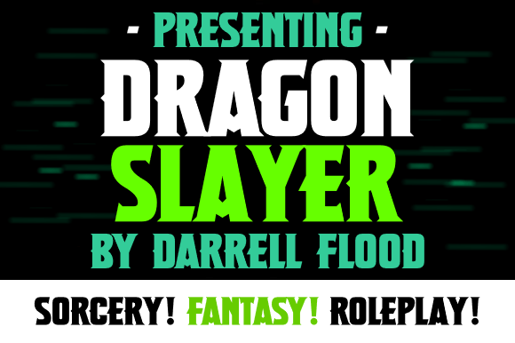 Dragon Slayer Font PNG with transparent background - Preview 2