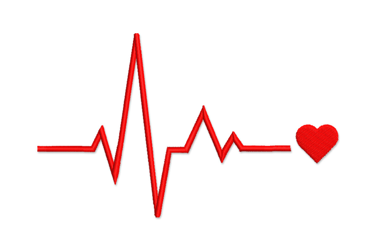 EKG Heartbeat and Heart Line