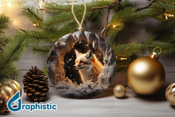 Fox Break Through 3D Ornament PNG (14) Graphic Illustrations By Graphistic
