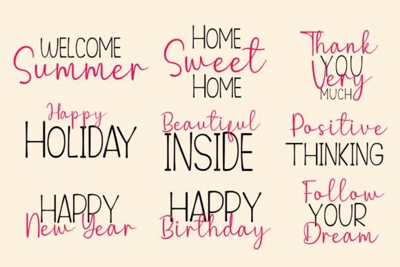 Good Attitude Font PNG with transparent background - Preview 3