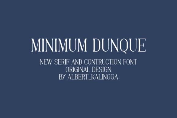 Minimum Dunque Font PNG with transparent background - Preview 1