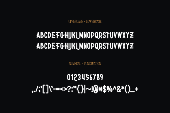 Objec Night Font PNG with transparent background - Preview 1