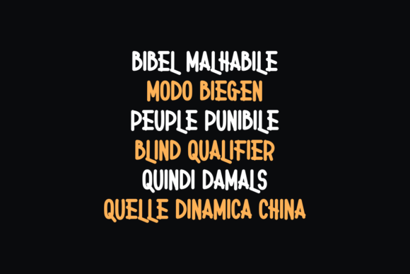 Objec Night Font PNG with transparent background - Preview 2