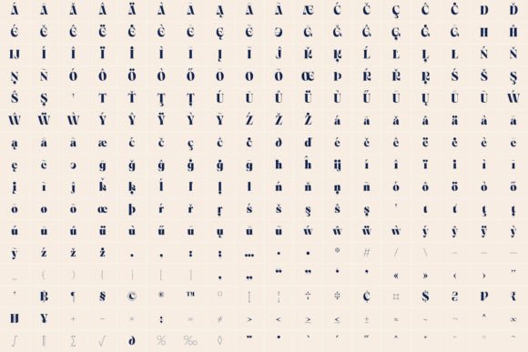 Ornable Font PNG with transparent background - Preview 2