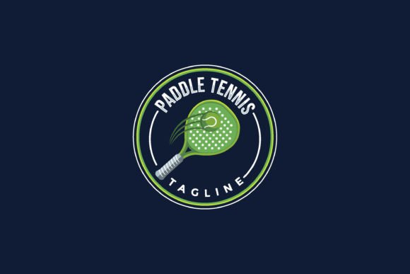Paddle Tennis Logo, Paddle Racket