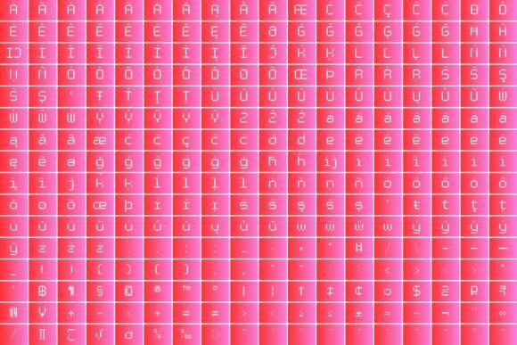 Pixalatte Font PNG with transparent background - Preview 6