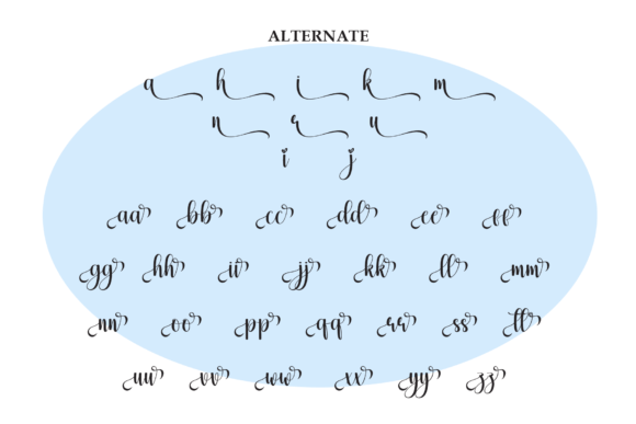Rainsnow Font PNG with transparent background - Preview 6
