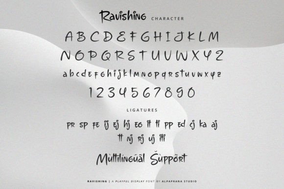 Ravishing Font PNG with transparent background - Preview 4