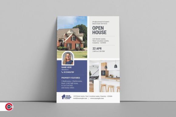 Preview of Real Estate Open House Template real estate social media template