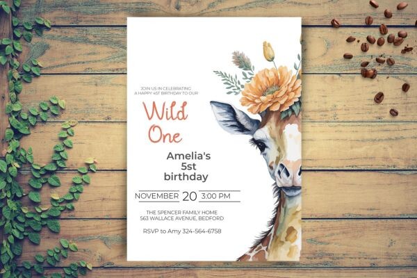 Safari Animal Wild Animal Baby Birthday