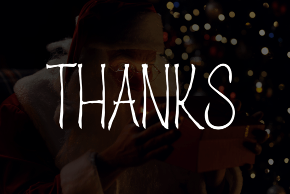 Secret Christmas Font PNG with transparent background - Preview 6