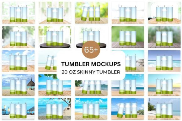 Skinny Tumbler Mockup Bundle for Canva