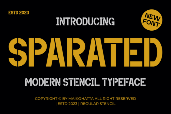 Sparated Fuentes Sans Serif Fuente Por maikofarazhatta