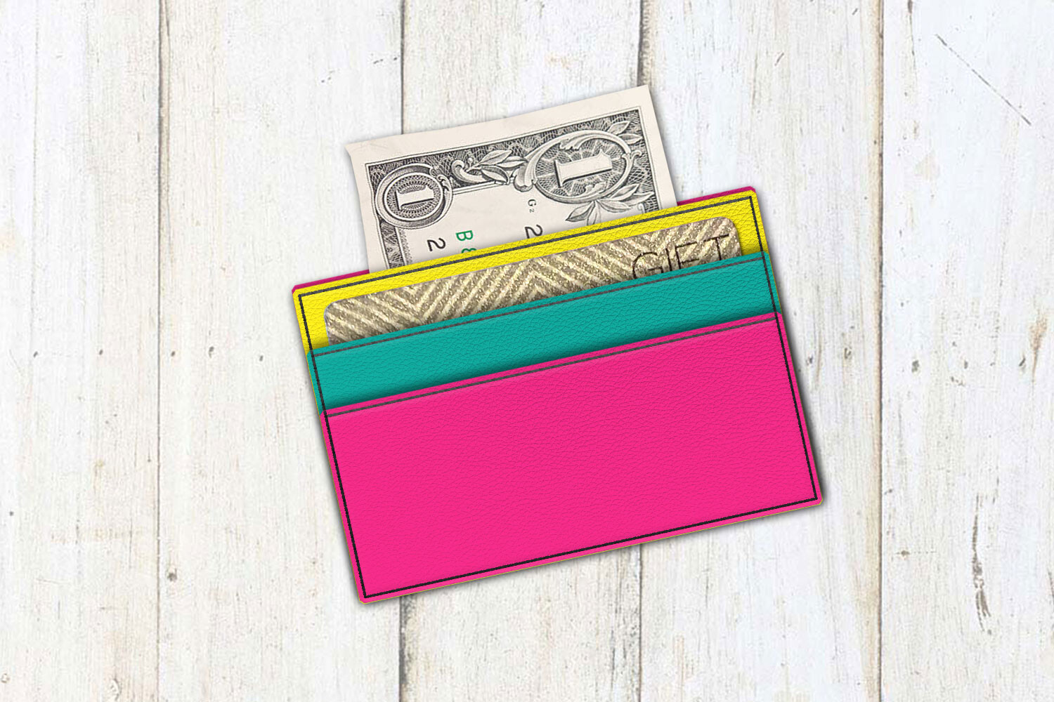 Tri-Pocket Card Holder Wallet ITH